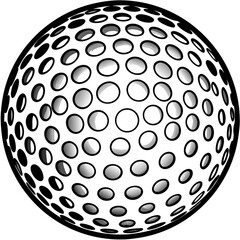 golf ball vector