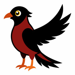 vector illustration of a bird