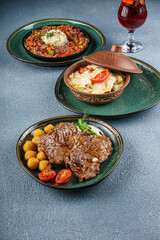 Traditional Restaurant Dish on Plate