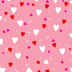 seamless pattern with hearts Love valentine
