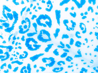 Bleached Jungle Leopard Animal. Ornament Fabric.