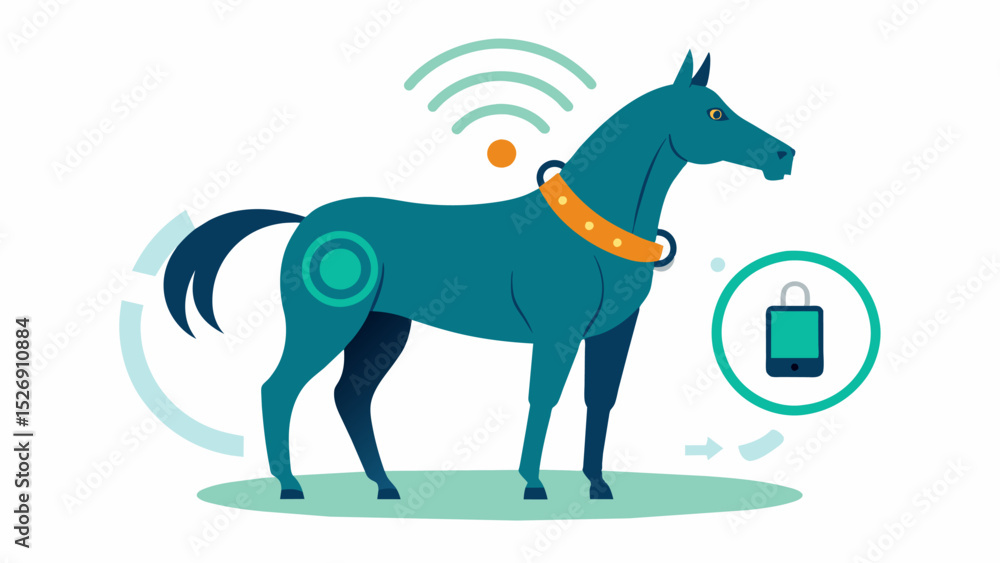 Poster an iotenabled smart collar for horses that tracks their movements and alerts owners or caretakers if