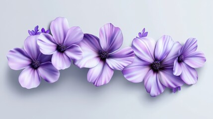Obraz premium purple flowers isolated