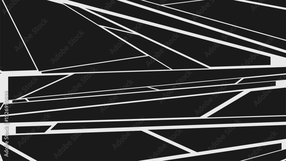 Poster abstract modern composition in brutalism style, postmodern geometric ornament with simple shapes in 