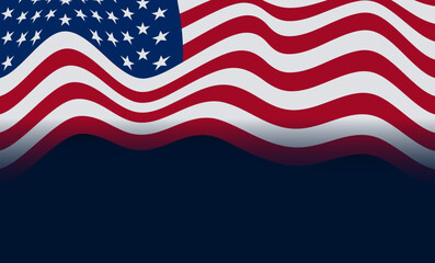 Fototapeta premium USA Independence Day 4th of July. American flag. Fag of the United States