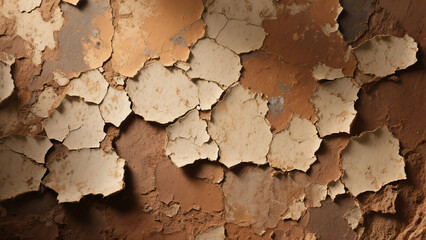 Obraz premium Cracked and peeling paint texture background