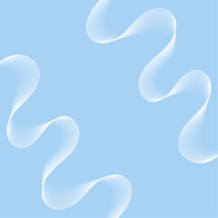 Abstract background with lines and waves. Banner. Element for design isolated. Vector background for brochure, booklet, flyer, poster. Blue and white gradient