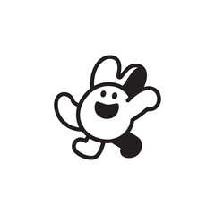 Cute cartoon character vector illustration design graphic mascot isolated art