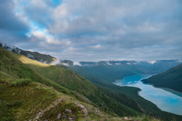 View of the River from the Top of the Mountain
