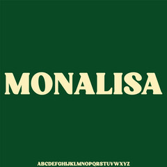 Chic and elegant minimalist serif style font vector illustration