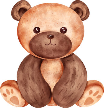 recommend clip art: watercolor teddy bear