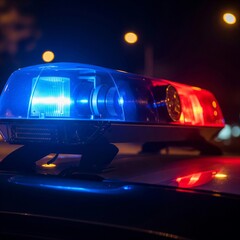 police car lights