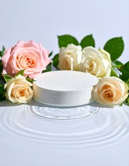 bouquet of white roses