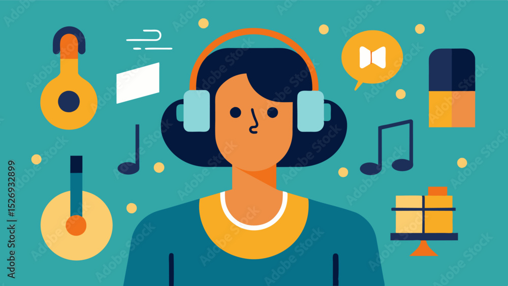 Poster listening to music and trying to identify different instruments or melodies to exercise the brain.. 