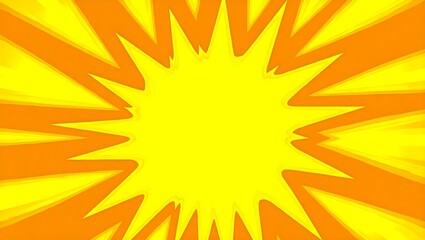 Abstract yellow comic style background. Generative Ai.