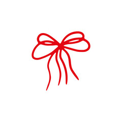 Whimsical Handdrawn Bow Illustrations. Doodle Ribbons for Cards, Stickers, and Prints