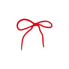 Whimsical Handdrawn Bow Illustrations. Doodle Ribbons for Cards, Stickers, and Prints