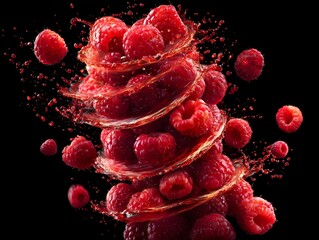 Raspberry Tornado in Red Juice Spiral