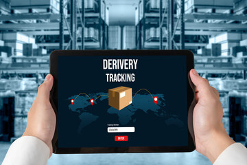 Delivery tracking system for e-commerce and modish online business to timely goods transportation and delivery