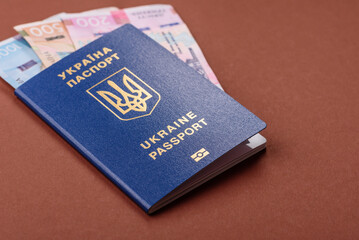 Ukrainian passport for travelling, flying and doing business. Ukraine document
