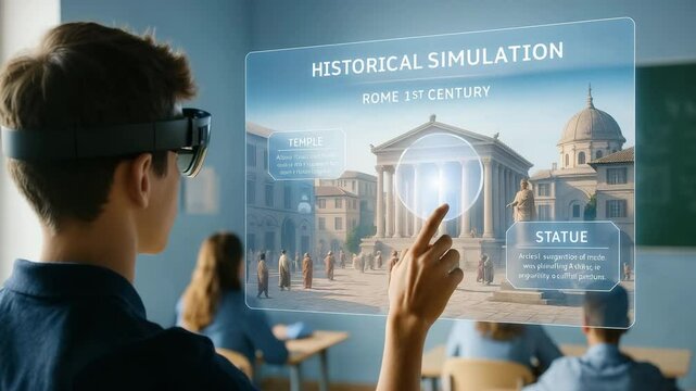 Immersive Historical Simulation in Education, Exploring Ancient Rome Through Augmented Reality Technology