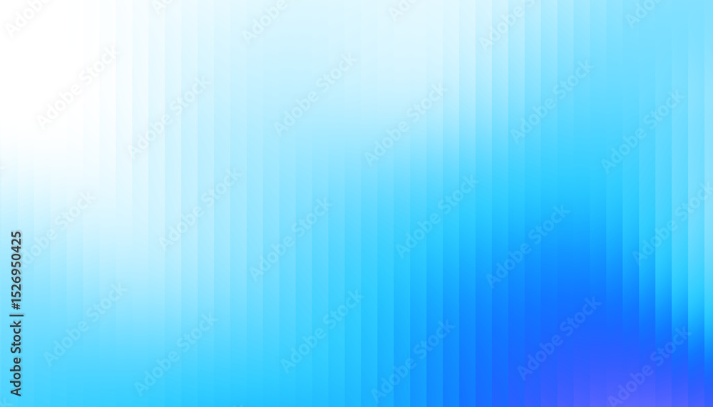 Poster Fractal Glass Gradient Texture. Reed vertical lines patterned glass, overlay with transparent background. Universal blue black background stylish gradient