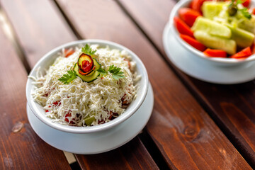 egetarian meal with grated cheese topping