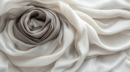 Close-up view of a draped, patterned fabric.