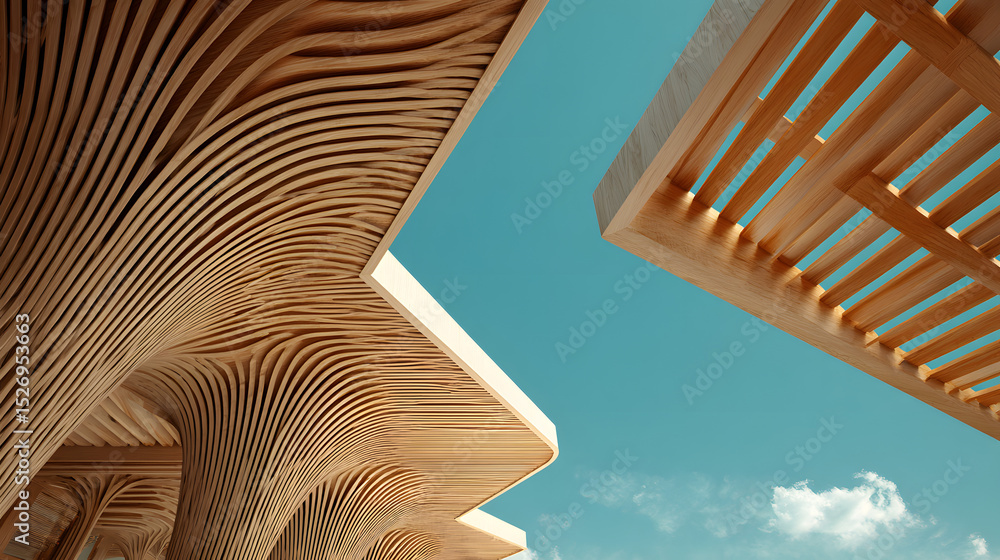 Poster abstract background architecture lines. modern architecture detail