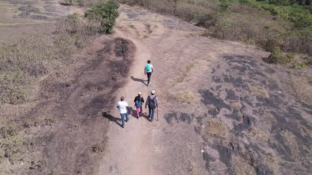 Drone view of the thrilling Dhak Bahiri trek! Steep cliffs, dense forests & the iconic Bahiri cave&mdash;this is one of Maharashtra&rsquo;s most daring treks. 🏞️🧗&zwj;♂️ #DhakBahiri #DroneTrek #Sahyadris