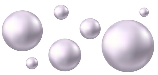 Shiny gray metal bubble.