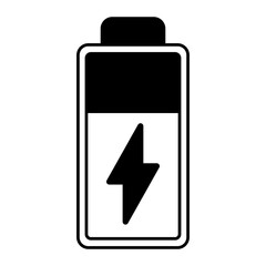 Charger icon vector. Charging illustration sign. Electricity symbol. Powerbank logo.