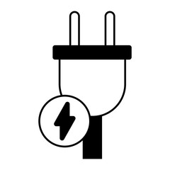 Charger icon vector. Charging illustration sign. Electricity symbol. Powerbank logo.