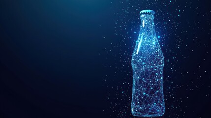 Abstract soda bottle