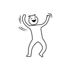 Happy Stickman Expression 