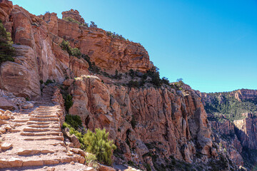View from South Kaibab Trail at Grand Canyon National Park.