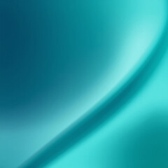 Curved Gradient: A Teal Composition of Light and Shadow
