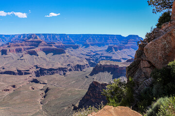 View from South Kaibab Trail at Grand Canyon National Park.