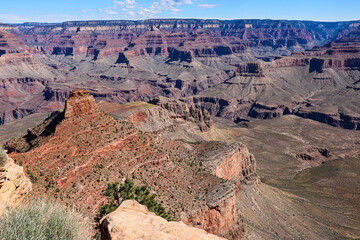 View from South Kaibab Trail at Grand Canyon National Park.