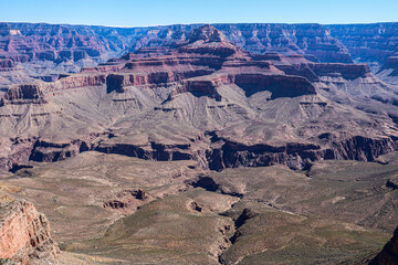 View from South Kaibab Trail at Grand Canyon National Park.