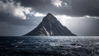 Dramatic island silhouette