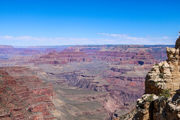 View from South Kaibab Trail at Grand Canyon National Park.