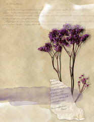 Collage journal page.