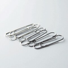 paper clips on white background