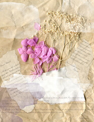 Collage journal page.