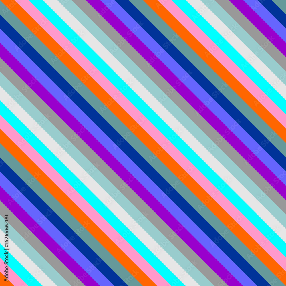 Sticker diagonal patchwork pattern with colored stripes in vector. seamless bright print for fabric. geometr