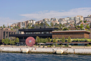 Palace view from the Bosphorus. Istanbul Turkey