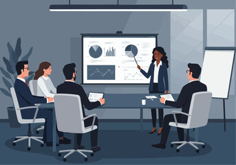 business meeting in office