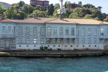 Palace view from the Bosphorus. Istanbul Turkey