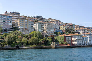 Obraz premium Palace view from the Bosphorus. Istanbul Turkey
